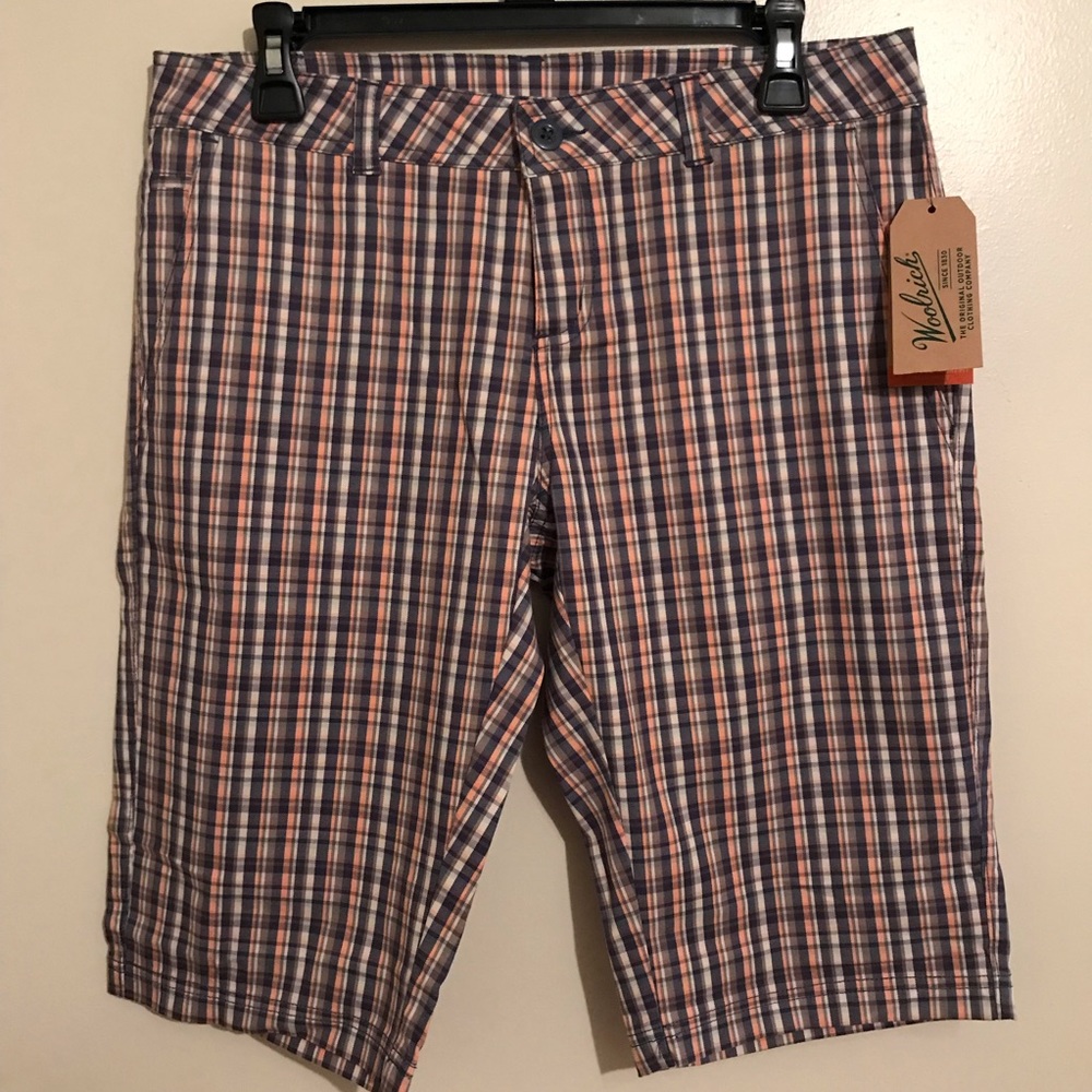 Woolrich plaid shorts size 4
